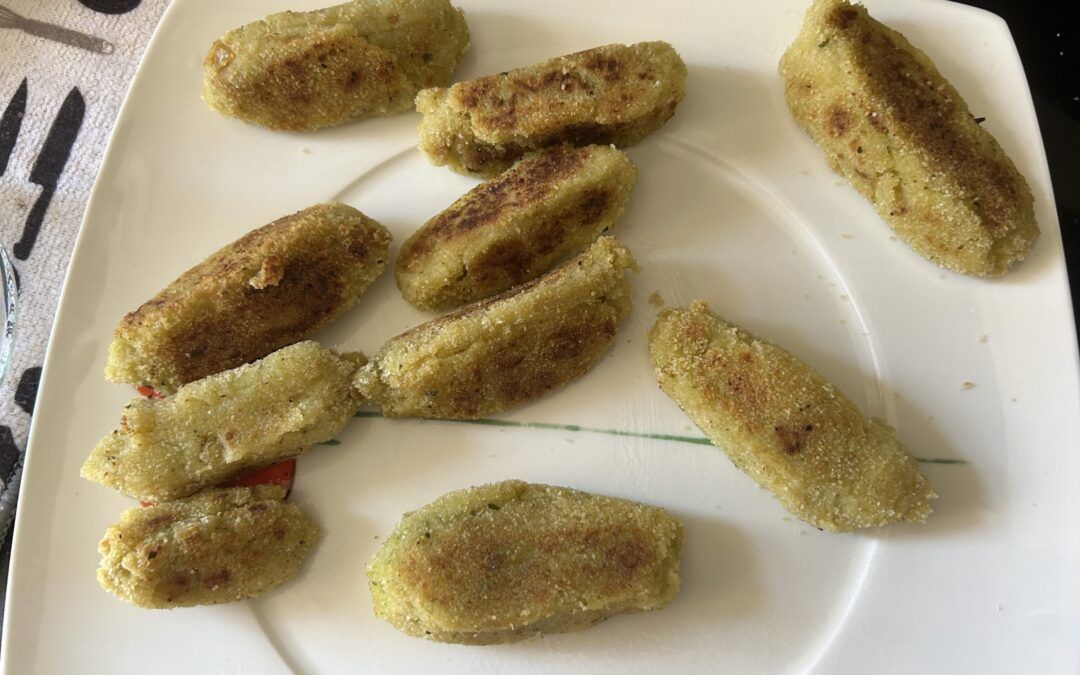 Fingers de garbanzos y brócoli