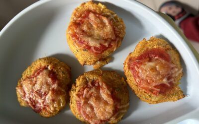 Minipizzas de zanahoria y patata