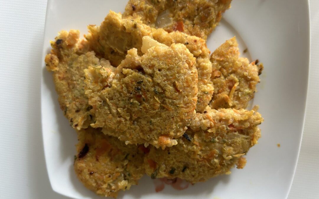 Tortitas de quinoa y pimiento