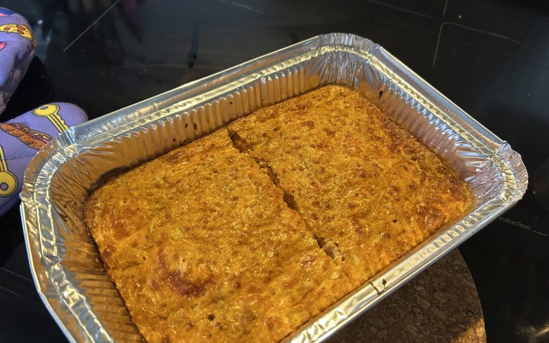 Pastel de huevo y zanahoria